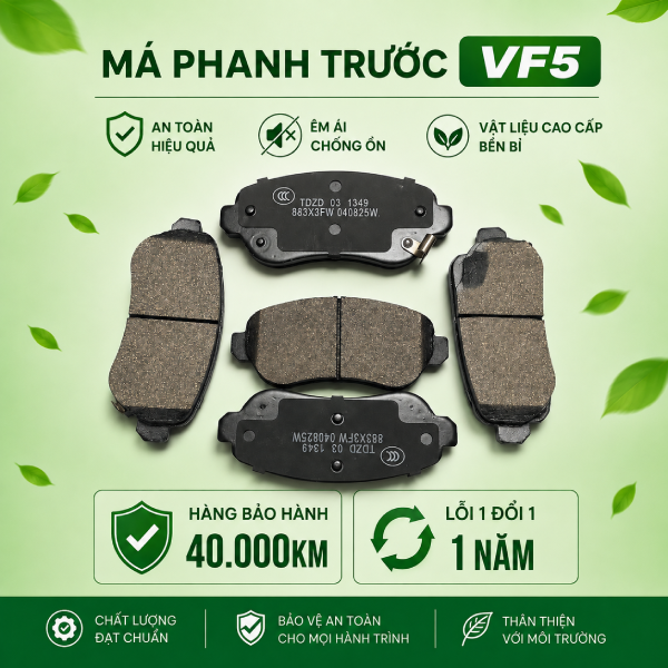 Má phanh trước VF5